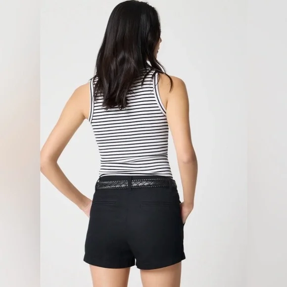 J. Crew Women’s Classic Chino 3.5” Inseam 100% Cotton Shorts Black NWT - Picture 2 of 16